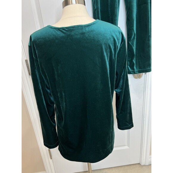 VTG Diane Von Furstenberg top Pants Activewear Set The Color Authority M Velvet - Picture 9 of 12